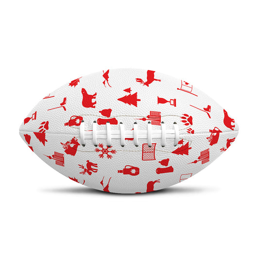 Canada Country Pattern Print Rugby Ball