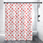 Canada Country Pattern Print Shower Curtain