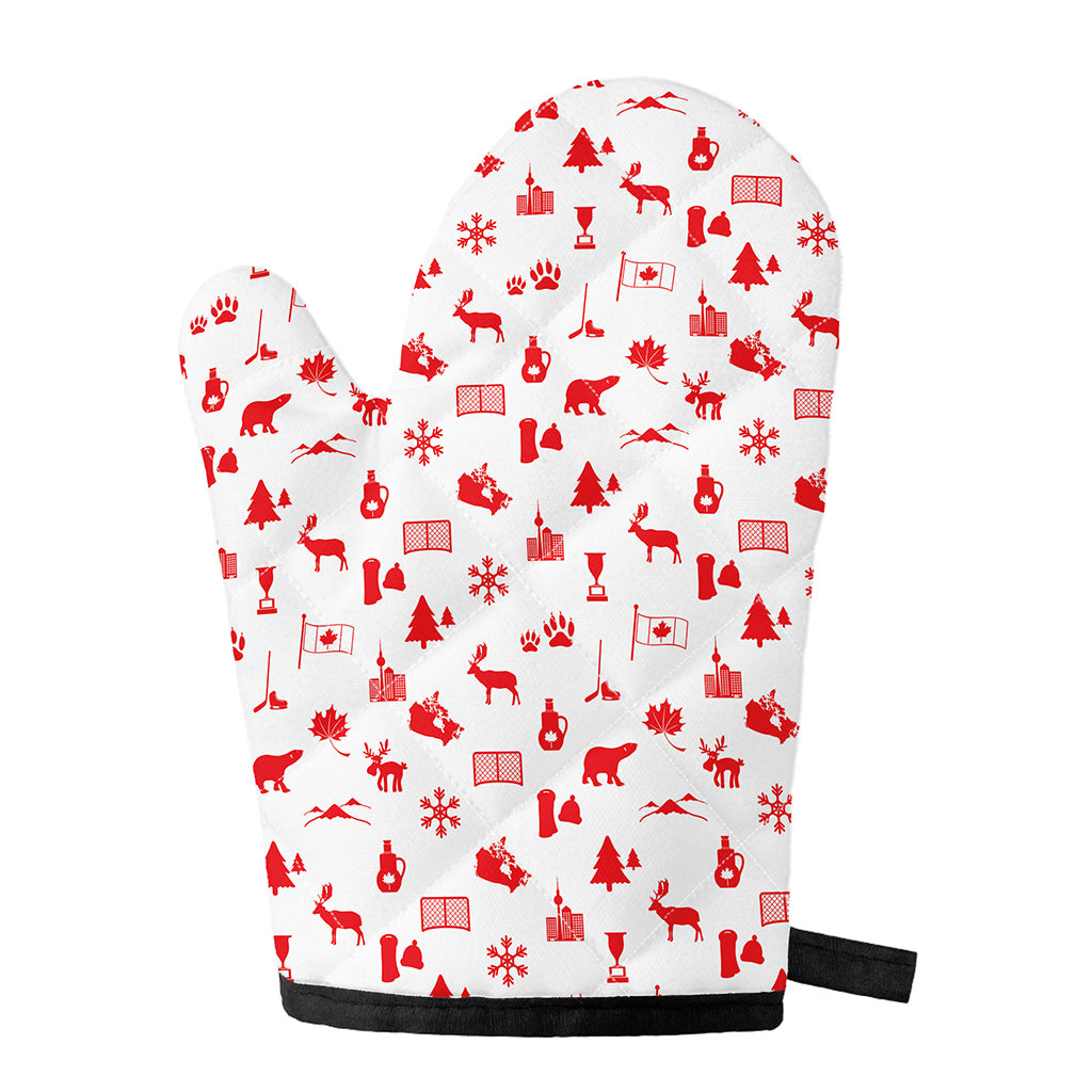 Canada Country Pattern Print Single Oven Mitt