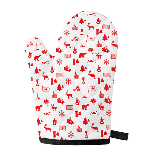 Canada Country Pattern Print Single Oven Mitt