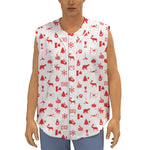 Canada Country Pattern Print Sleeveless Baseball Jersey