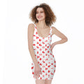 Canada Country Pattern Print Sleeveless Bodycon Dress