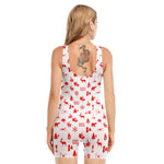 Canada Country Pattern Print Sleeveless One Piece Swimsuit