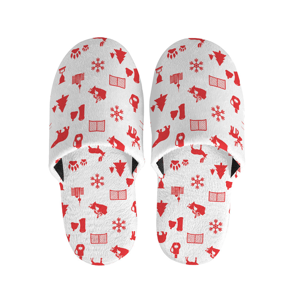 Canada Country Pattern Print Slippers