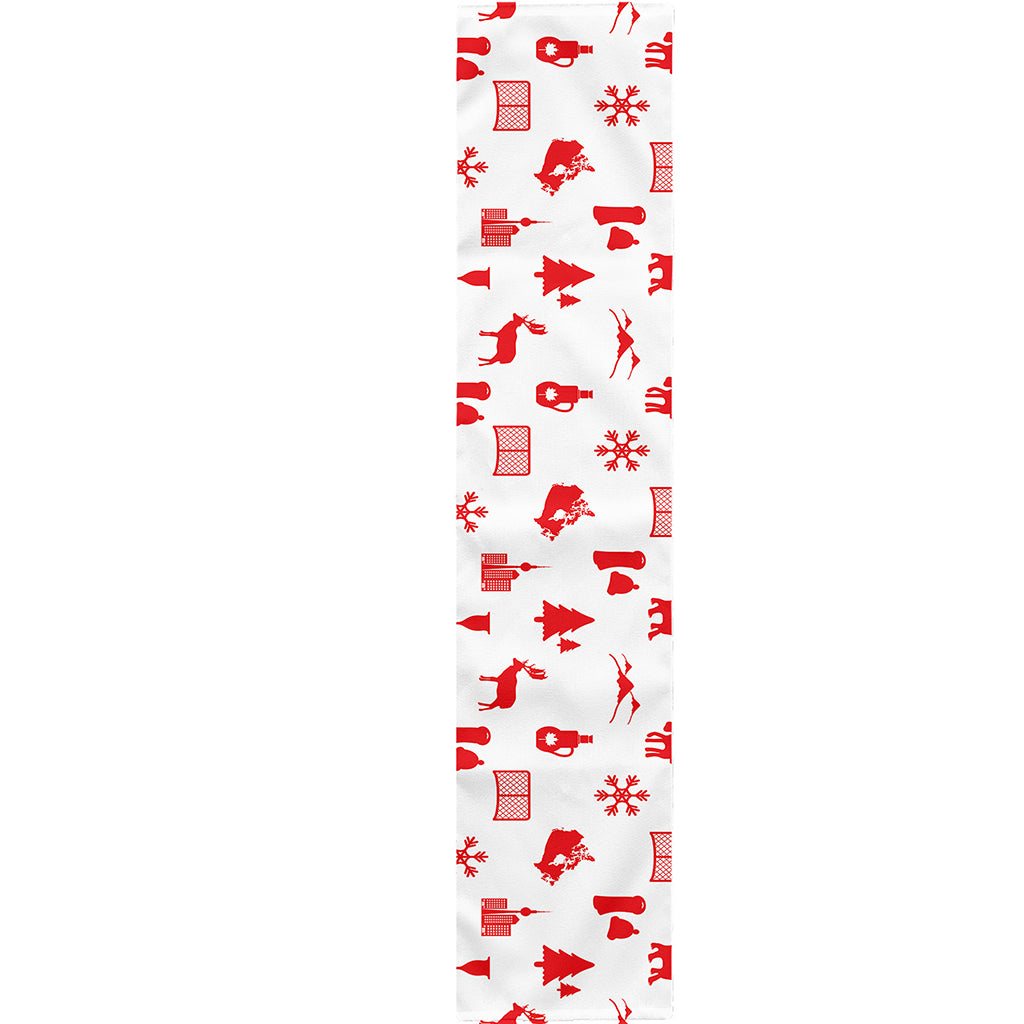 Canada Country Pattern Print Table Runner