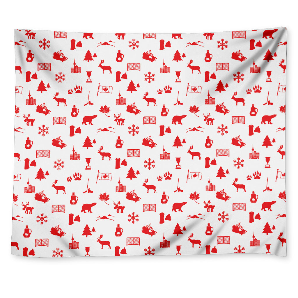 Canada Country Pattern Print Tapestry