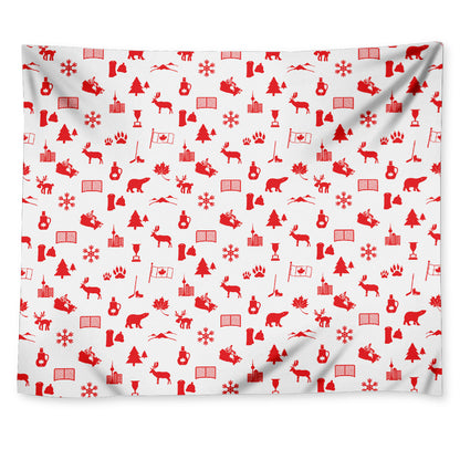 Canada Country Pattern Print Tapestry