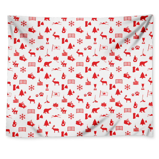 Canada Country Pattern Print Tapestry