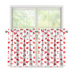 Canada Country Pattern Print Tier Curtains