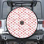 Canada Country Pattern Print Tire Cover With Camera Hole