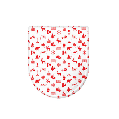 Canada Country Pattern Print Toilet Lid Cover