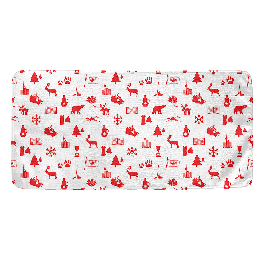 Canada Country Pattern Print Towel