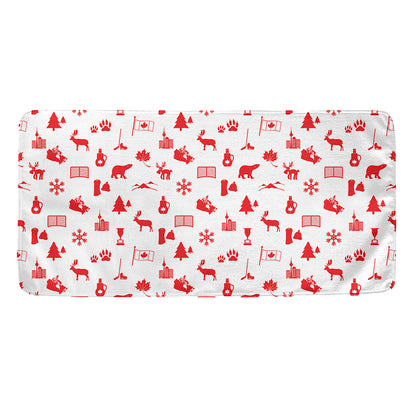 Canada Country Pattern Print Towel