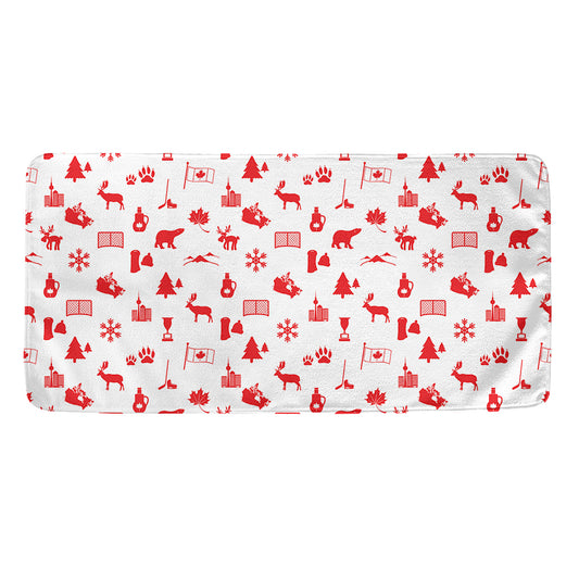 Canada Country Pattern Print Towel