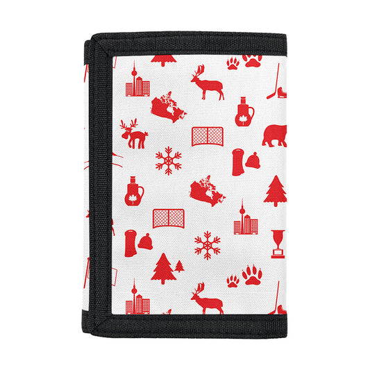 Canada Country Pattern Print Trifold Wallet