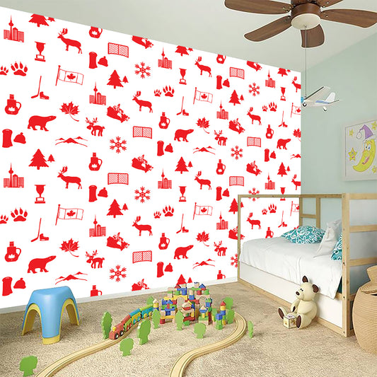 Canada Country Pattern Print Wall Sticker