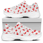Canada Country Pattern Print White Chunky Shoes