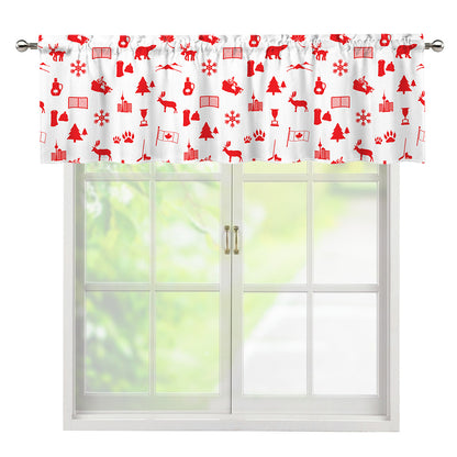 Canada Country Pattern Print Window Valance