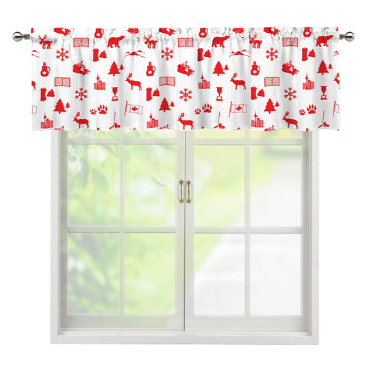 Canada Country Pattern Print Window Valance