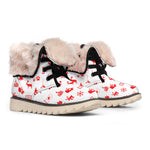 Canada Country Pattern Print Winter Boots
