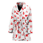 Canada Country Pattern Print Women's Bathrobe