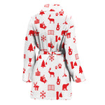 Canada Country Pattern Print Women's Bathrobe