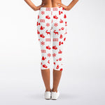 Canada Country Pattern Print Women's Capri Leggings