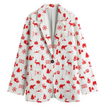 Canada Country Pattern Print Women's Cotton Blazer