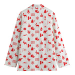 Canada Country Pattern Print Women's Cotton Blazer