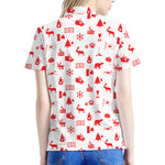 Canada Country Pattern Print Women's Polo Shirt