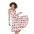 Canada Country Pattern Print Sleeveless Knee Length Dress