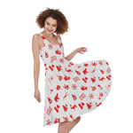 Canada Country Pattern Print Women's Sleeveless Dress