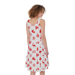 Canada Country Pattern Print Women's Sleeveless Dress