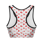 Canada Country Pattern Print Women's Sports Bra