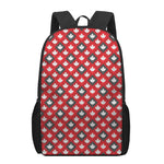 Canada Maple Leaf Pattern Print 17 Inch Backpack