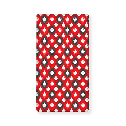 Canada Maple Leaf Pattern Print Baby Crib Sheet