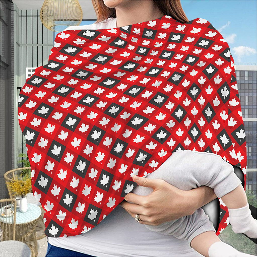 Canada Maple Leaf Pattern Print Baby Seat Cover