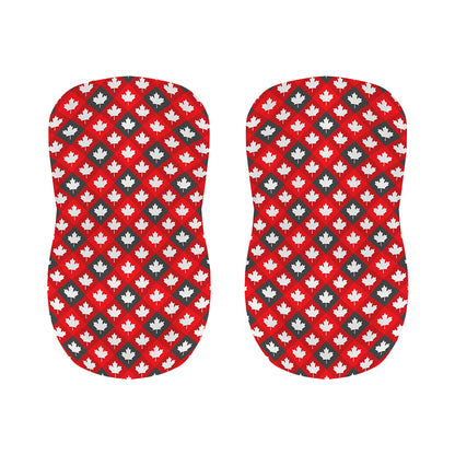 Canada Maple Leaf Pattern Print Bar Stool Covers