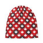 Canada Maple Leaf Pattern Print Beanie