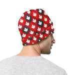 Canada Maple Leaf Pattern Print Beanie