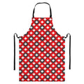 Canada Maple Leaf Pattern Print Bib Apron With Pocket