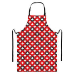 Canada Maple Leaf Pattern Print Bib Apron With Pocket
