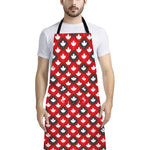 Canada Maple Leaf Pattern Print Bib Apron With Pocket