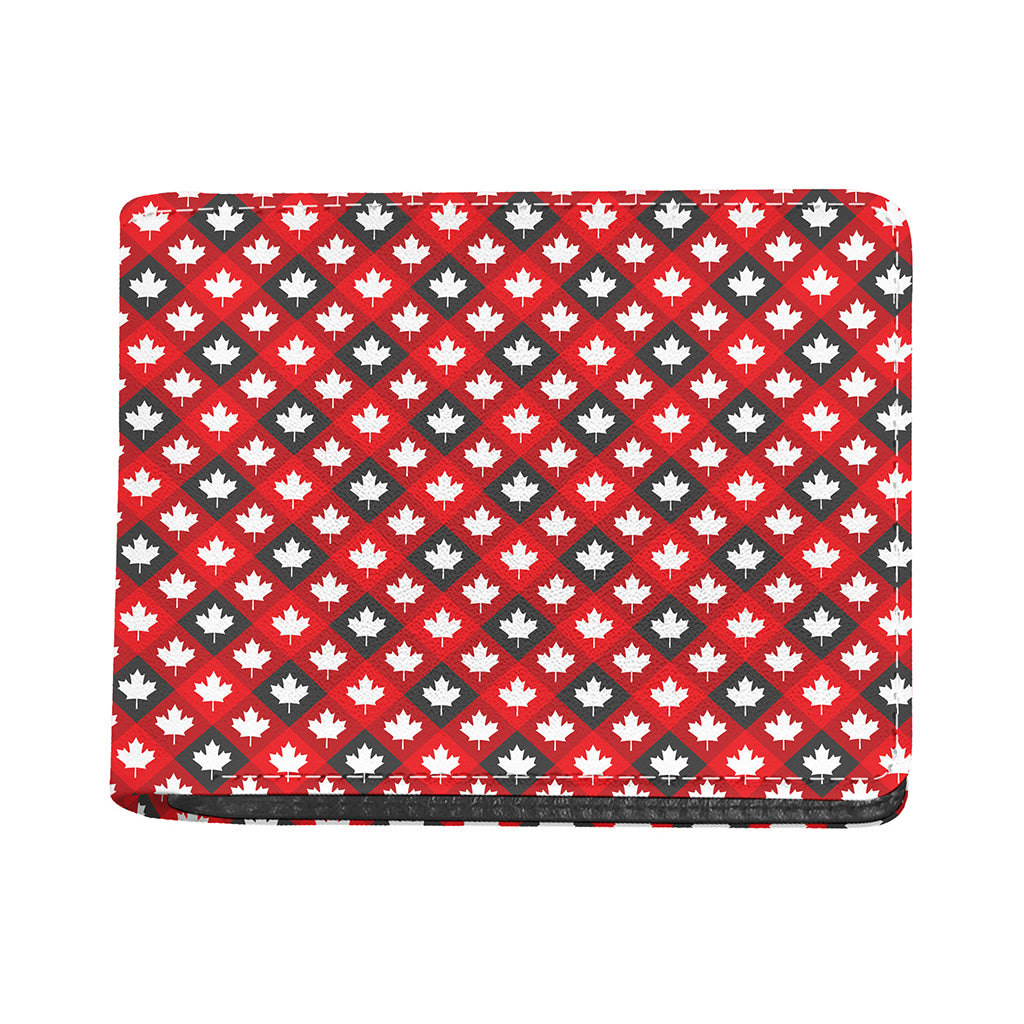 Canada Maple Leaf Pattern Print Bifold Wallet
