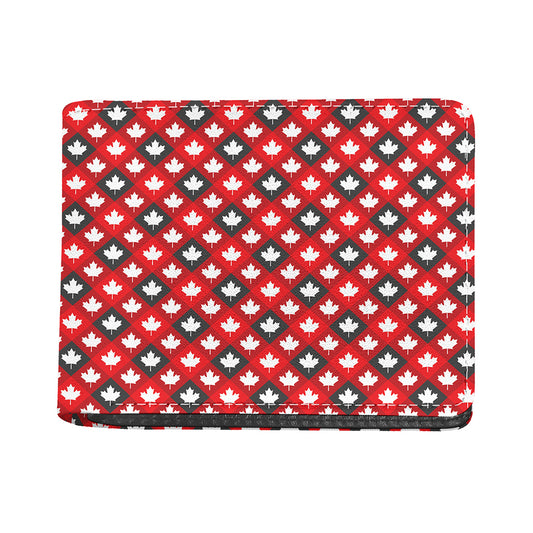 Canada Maple Leaf Pattern Print Bifold Wallet