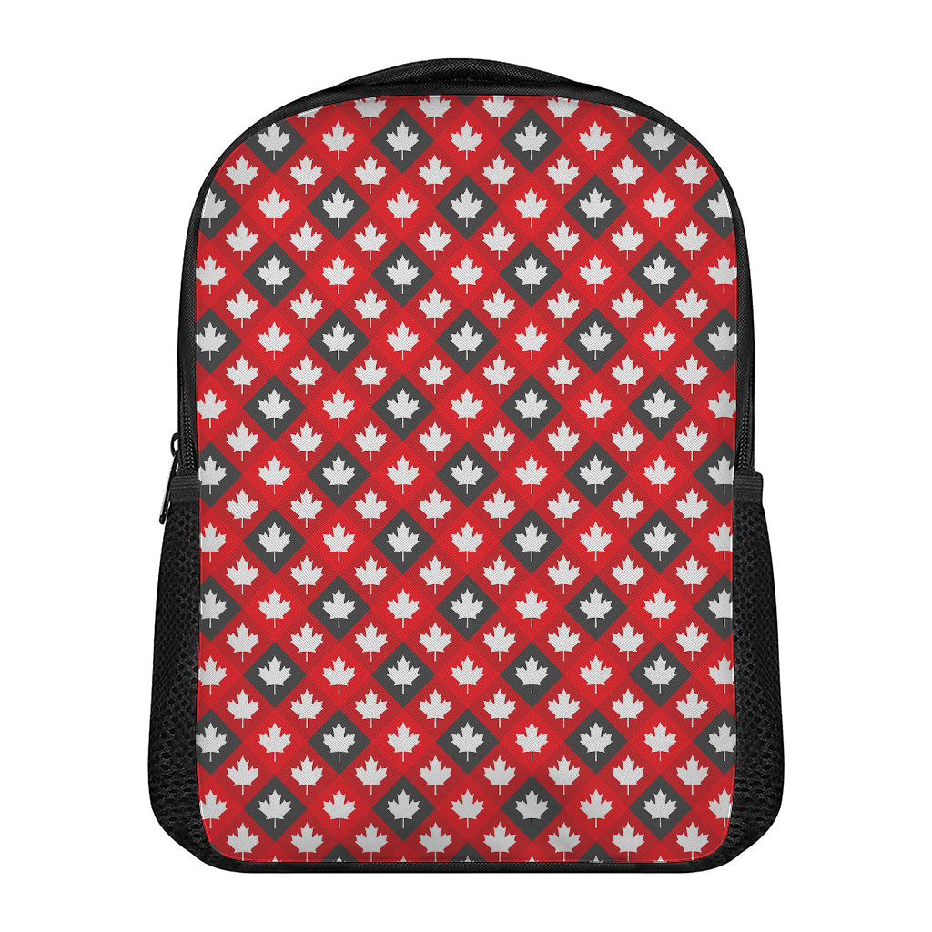 Canada Maple Leaf Pattern Print Casual Backpack