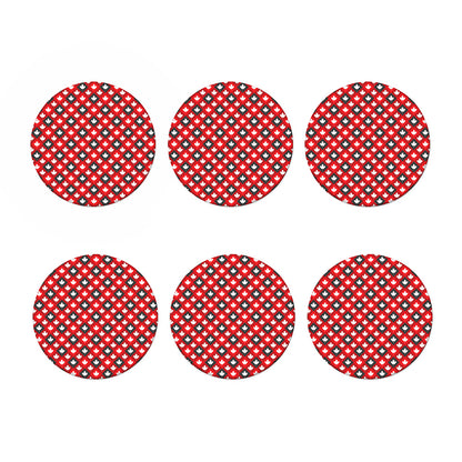 Canada Maple Leaf Pattern Print Coaster Set
