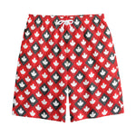 Canada Maple Leaf Pattern Print Cotton Shorts