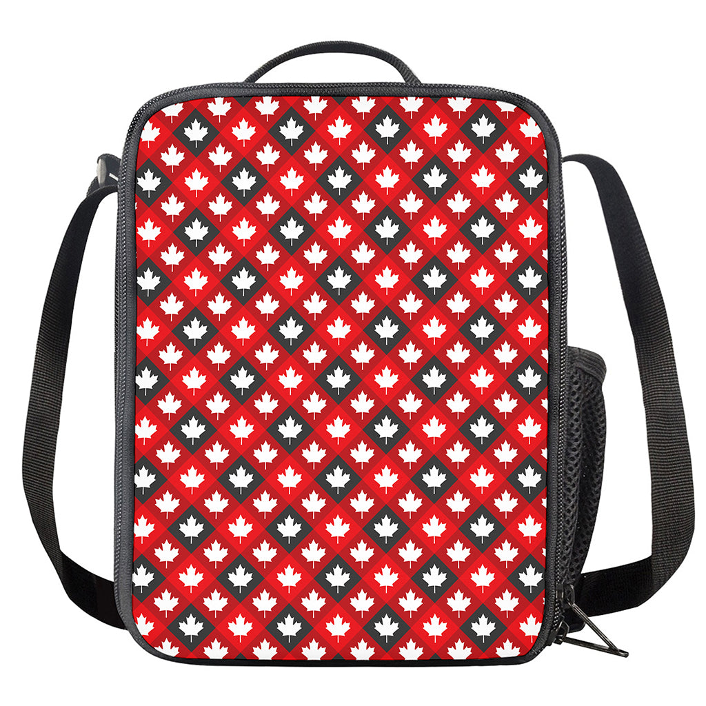 Canada Maple Leaf Pattern Print Crossbody Lunch Bag