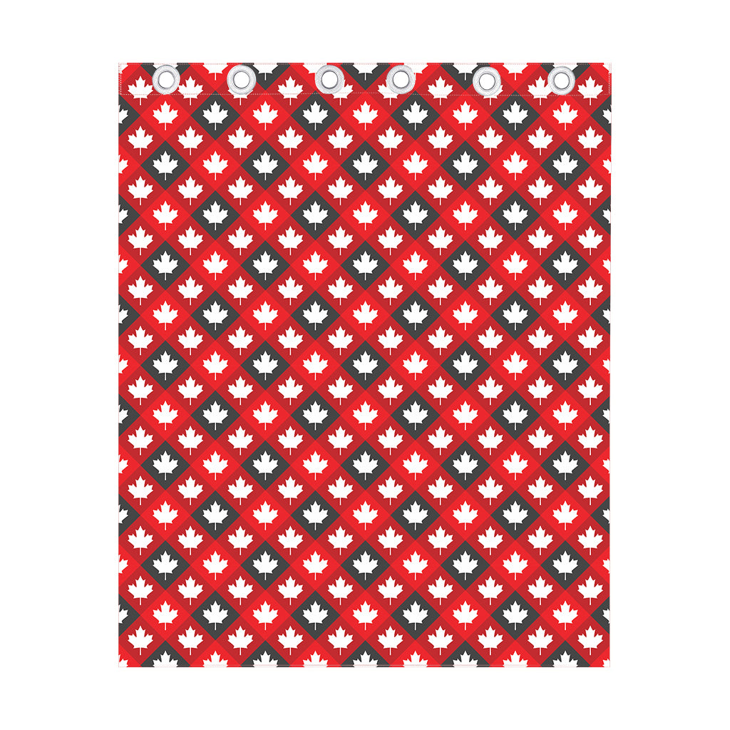 Canada Maple Leaf Pattern Print Curtain